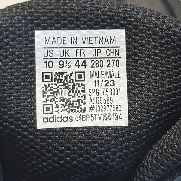 Adidas Icon 8 MD IG9589 Mens Size 11.5 Black White Molded Baseball Cleats - Picture 4 of 9